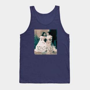 Copy of Helen Keller portrait and  quote: Walking with a friend in the dark is better... Tank Top